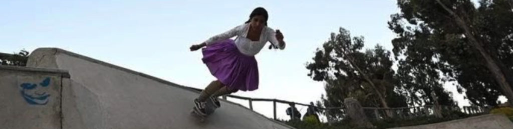 Female Bolivian Skateboarders Imillaskate