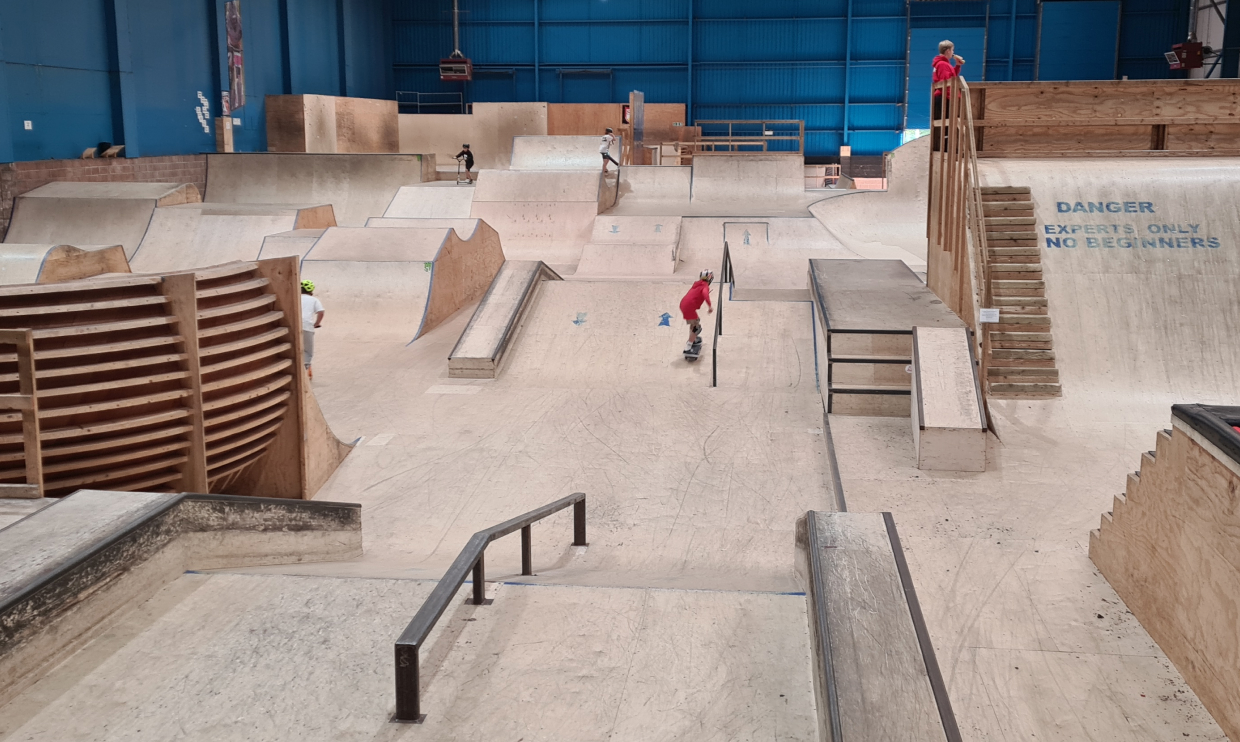 New street section at ramp world in Cardiff