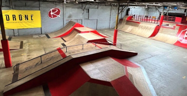 Big indoor skatepark in the UK