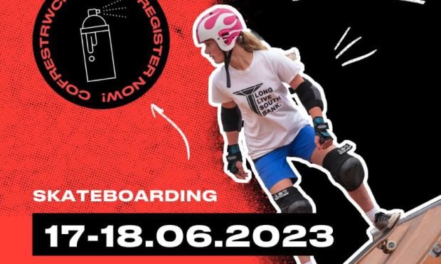 Cardiff URDD skateboarding event poster